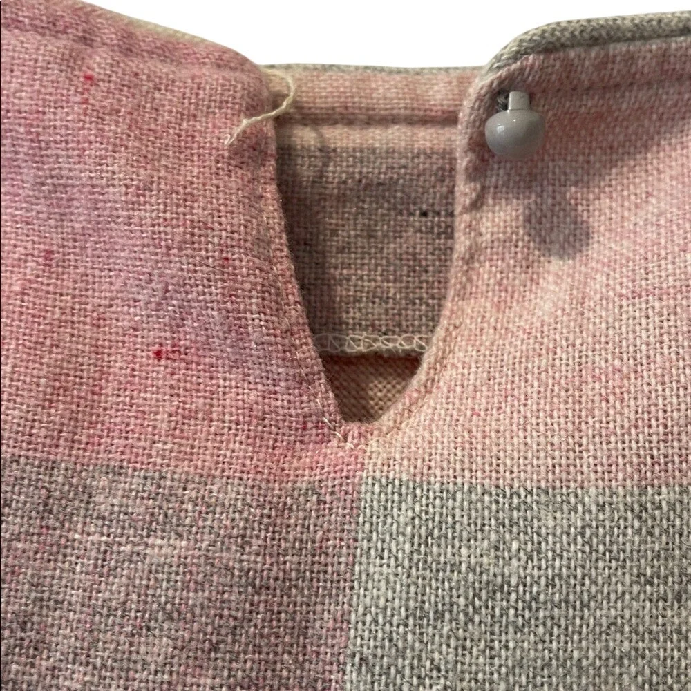 Pea Patch New York Vintage Pink‎ plaid Dress XS Small
